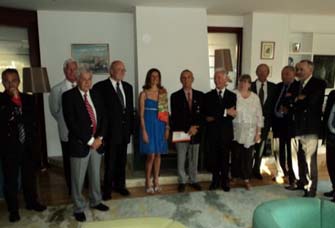 Les membres du groupe de Nice de l'IHEDN reçus à la Résidence par l'Ambassadeur de France en Bosnie-Herzégovine, M. Roland Gilles, et Mme Claudia Carceroni - JPEG